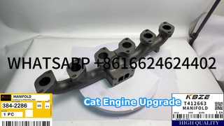 KBZE 384-2286 T412663 3778M282 COLLETTORE DI SCARICO PER 320D2 323D2 924K 930K 535D 545D SOSTITUISCE CAT C6.6