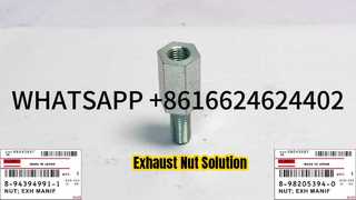 HITACHI ZX330 ZX350 ZX500 8-94394991-1 8-98205394-0 ISUZU 6HK1 COLLETTORE DI SCARICO DADO 0-911 Pezzo di ricambio