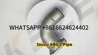 TUBO MOTORE ISUZU 6BG1 8-98180384-0 1-14112756-0; INGRESSO PER HITACHI ZAX200-5 ZAX240-3 ZAX250 ZAX260