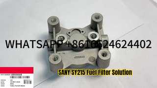 ]SANY SY215 HYUNDAI R215 4990848 BASE FILTRO CARBURANTE ESCAVATORE PER MOTORE CUMMIN S 6BT
