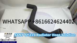 TUBO RADIATORE PER ESCAVATORE SANY MARCHIO OEM 12897220 PER MOTORE SY215 CUMMIN S 6BT