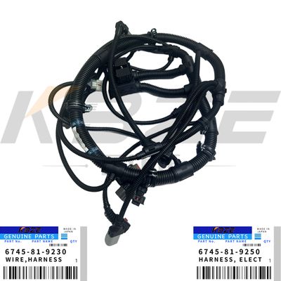 KBZE 6745-81-9230 6745-81-9250 KOMATSU SAA6D114E-3 ENGINE WIIRNG HARNESS FOR PC300-8 PC350-8