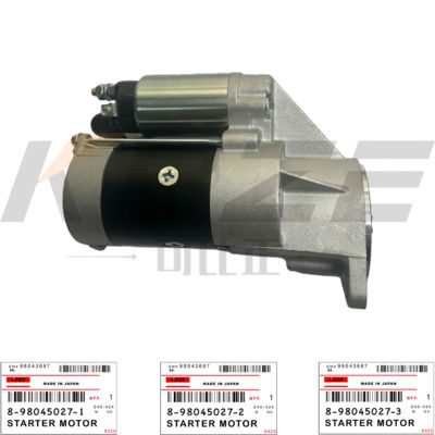 KBZE 8-98045027-2 ISUZU 4JJ1 8-98045027-1 8-98045027-3 STARTER MOTOR ASSY 24V 11T 3.5KW FOR CX130 CX160 ZX110 ZX140 ZX160 EXCAVATOR