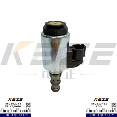 KBZE 860202243 860513461 OEM DC 24V SOLENOID VALVE FITS XCMG XE200 XE210 XE215 EXCAVATOR