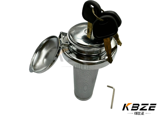 HYUNDAI DAEWOO MINI EXCAVATOR ANTI-THIEF TANK di carburante con tappo con 2 chiavi sostituzione per R / DH55 EXCAVATOR