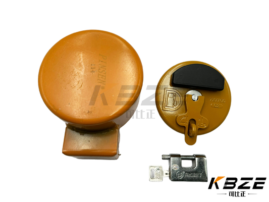 C-A-T Φ123MM ALTA QUALITÀ EXTRA ANTI-ROBE TANCO DI CARBOLIO CAP / CAP di riempimento del carburante con 2 chiavi di sostituzione per C-A-T ESCAVATORE
