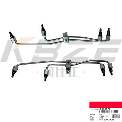 MARCA KBZE 5338578 TUBO DI ALIMENTAZIONE CARBURANTE PER CUM MINS ISL9.5 QSL9.3 QSC8.3 MOTORE ESCAVATORE