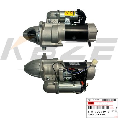 KBZE 1-81100189-2 1-81100189-0 MOTORINO DI AVVIAMENTO HITACHI EX200-1 4.5KW 11T 24V PER MOTORE ISUZU 6BD1